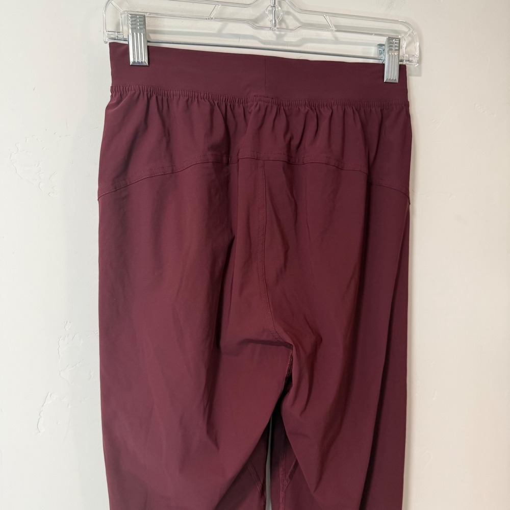 Lululemon Womens Adaptive State Jogger 4 Burgundy Red Zip Ankle Excellent W5CVMS - Picture 5 of 8
